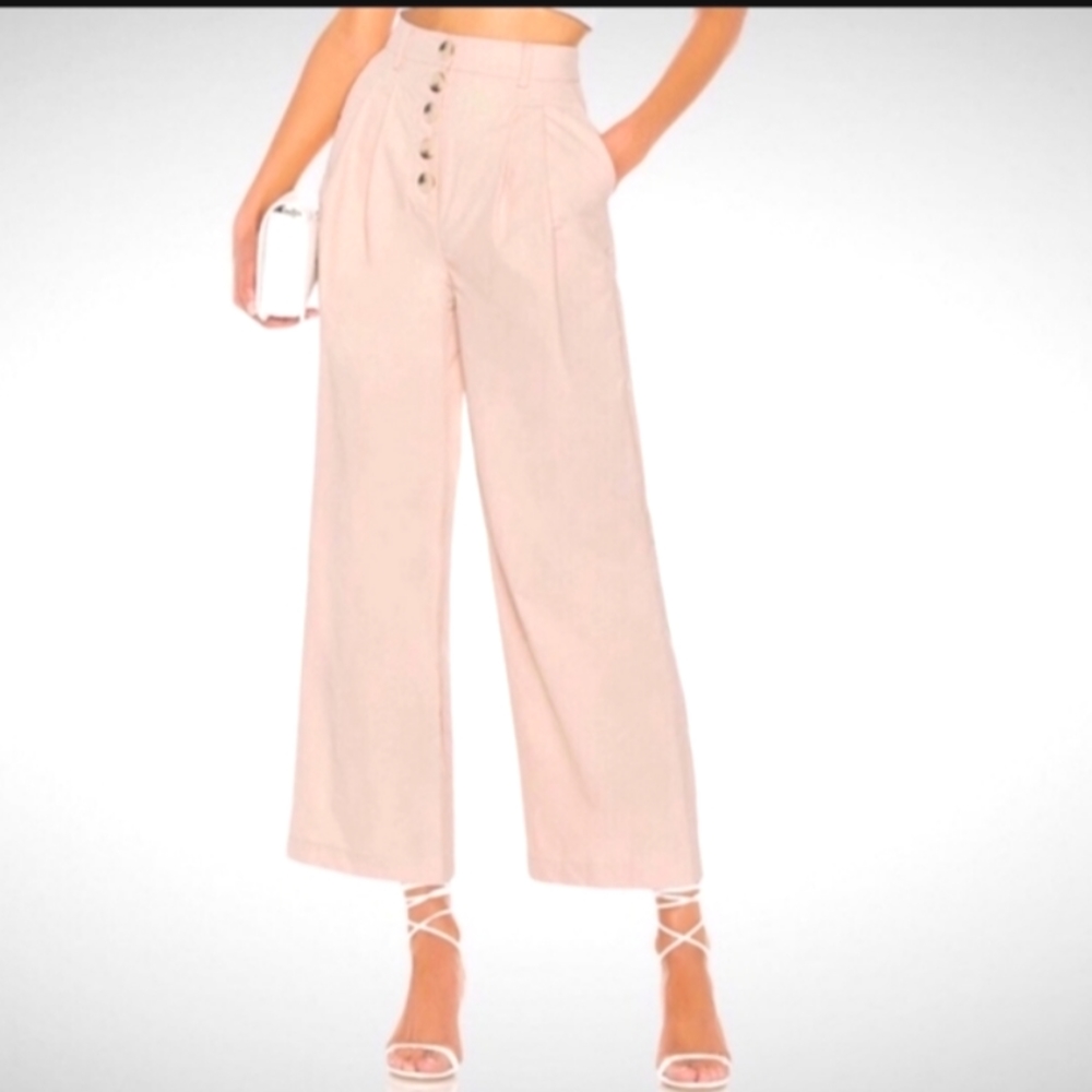 L' Academie Los Angeles Revolve The Delphine Pant In Blush Nwts XS.
